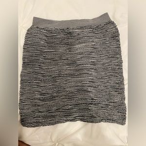 Salt and pepper mini skirt